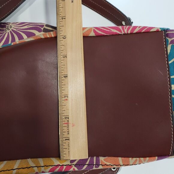 Relic Large Multi-Color Canvas Satchel Shoulder Hand Bag / Purse - Picture 9 of 10